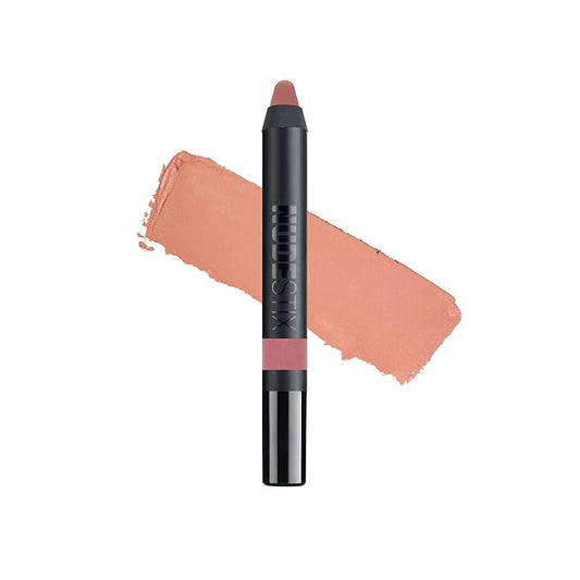 Nudestix Intense Matte Lip + Cheek Pencil, Lipstick + Lip Liner + Cheek Blush Tint, Multi Use Makeup for Long Lasting Color, Smooth Coverage, Shade: Rosy Dusk