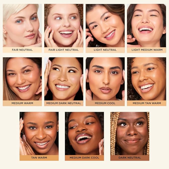 HALEYS Re-wind Blurring Full Coverage Concealer (Light/Medium - Warm), Brighten, Reduce redness, dark circles and fine lines, Non-Caking, Longwear, Nourishes, Lightweight, Soft-Matte Finish, V + CF