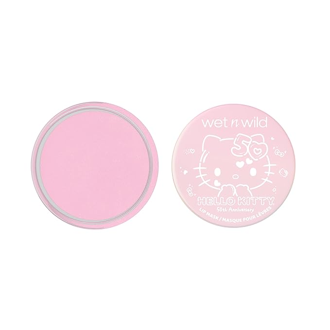 wet n wild Hello Kitty Lip Mask Spatula Duo- Nourishing Vitamin E, Murumuru Seed Butter & Shea Butter, Warm Apple Pie Lightly Scented, Cruelty-Free & Vegan