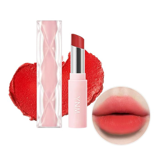 YNM Cream Matte Lipstick, Pigmented Long Lasting Velvet Finish, Creamy Soft Texture, Full Coverage, Lightweight, Moisturizing, Hydrating Lipstick for Women, FLAME RED, 0.19 Fl Oz