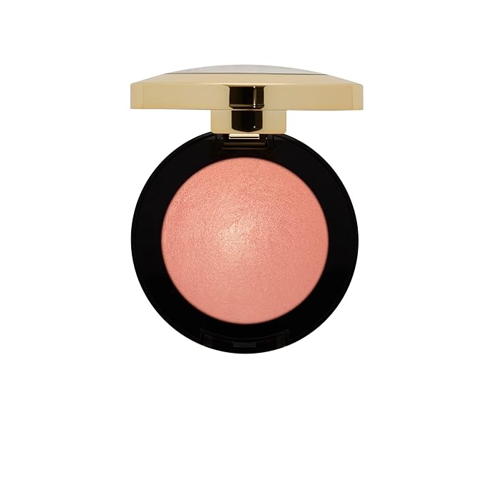 Milani Baked Blush, Powder Blush for Cheeks, Cruelty Free Makeup - Shape, Contour & Highlight Face for a Shimmery or Matte Finish -Luminoso