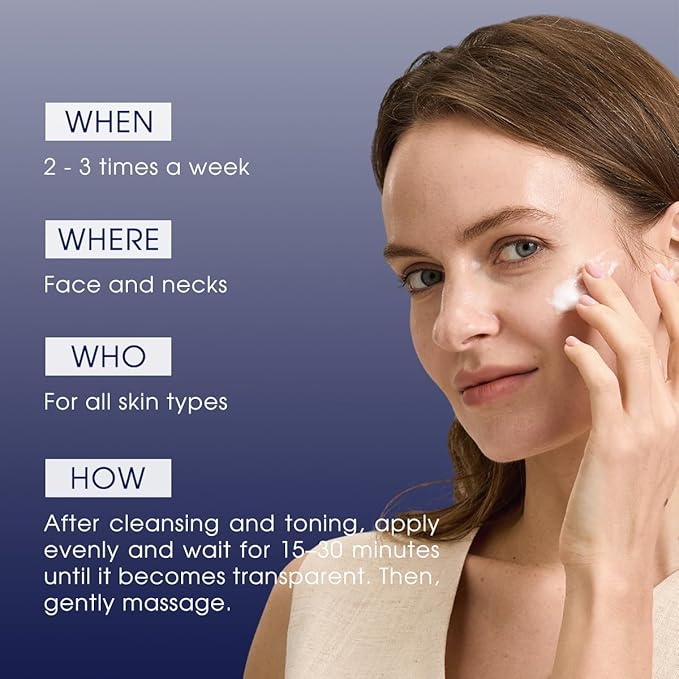 Pier Auge Facial Masks | Douce Aura Face Mask | Overnight Face Mask for Glass Glow Skin -Glowup & Hydrating, Firming and Moisturizing | PDRN Mask| No-Rinse Sleeping Mask 50ml,1.69 fl.oz