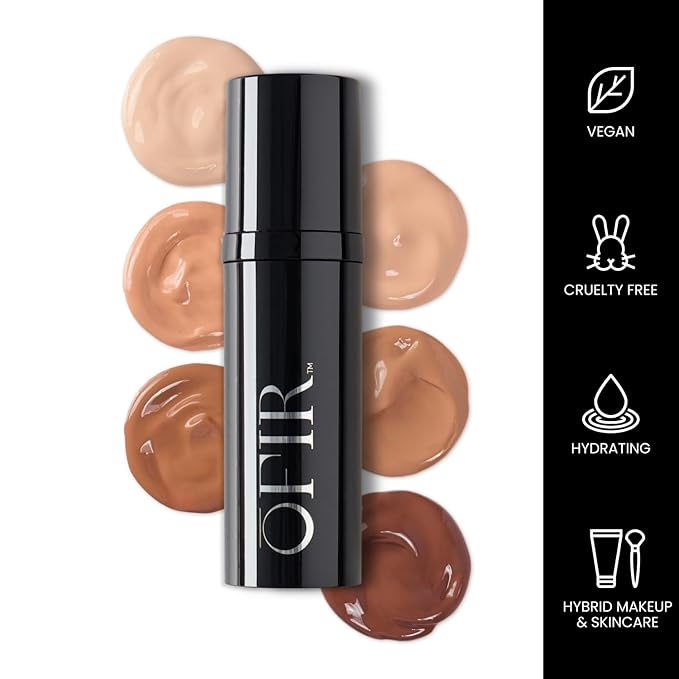 OFIR Sheer Skin Hydrating Tinted Moisturizer for Face | Lightweight Face Tint Makeup | Breathable Vegan Skincare Routine | Sheer Coverage Makeup Formula | Allspice – Deep to Very Deep 1 FL OZ