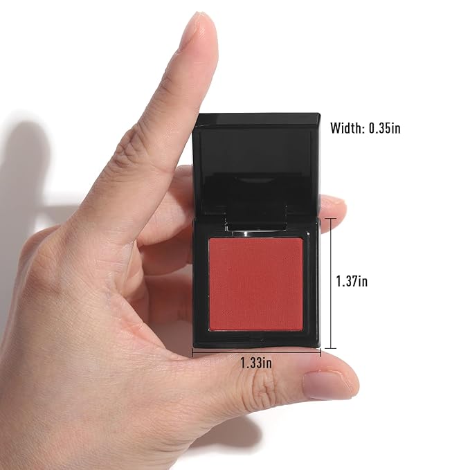 UCANBE Red Single Eyeshadow Palette, Highly Pigmented Matte Eye Shadow Powder, Professional Long-Lasting Waterproof Makeup Palette