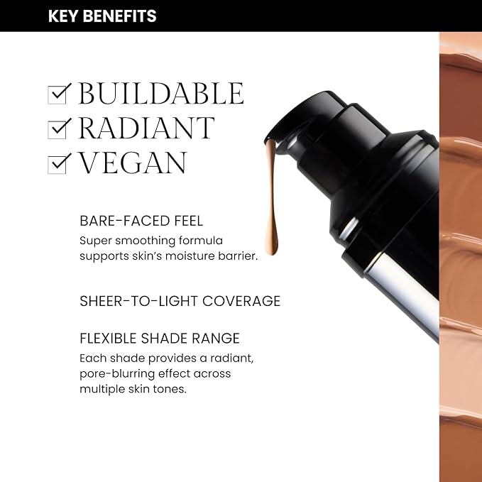 OFIR Sheer Skin Hydrating Tinted Moisturizer for Face | Lightweight Face Tint Makeup | Breathable Vegan Skincare Routine | Sheer Coverage Makeup Formula | Allspice – Deep to Very Deep 1 FL OZ