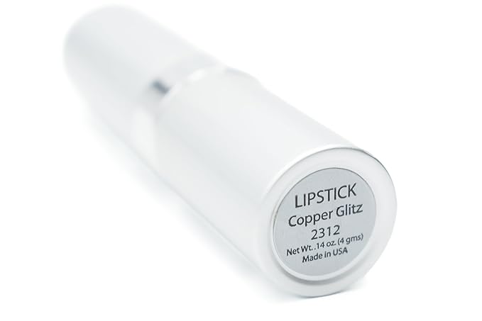 Copper Glitz Rusty Red Orange Metallic Frosted Lipstick Color Moisturizing Paraben Free, No Animal Testing & Cruelty Free Lip Makeup Color