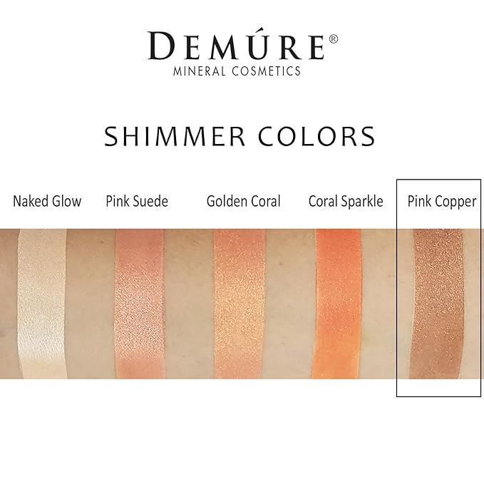 Demure Mineral Make Up (Pink Copper) Eye Shadow, Shimmer Eyeshadow, Loose Powder, Glitter Eyeshadow, Eye Makeup, Natural Makeup, Natural Eyeshadow, Professional Makeup