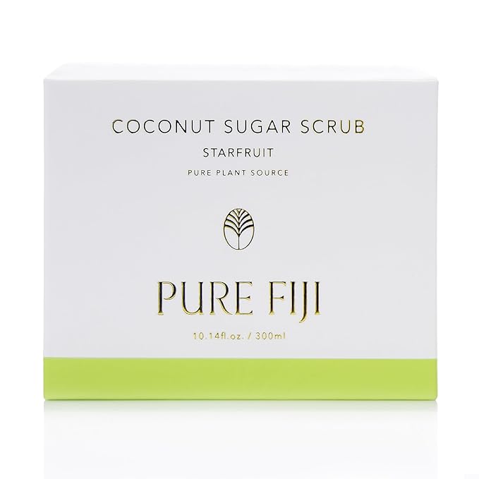 Pure Fiji Coconut Sugar Body Scrub, Starfruit (10.14 Oz /300ml)