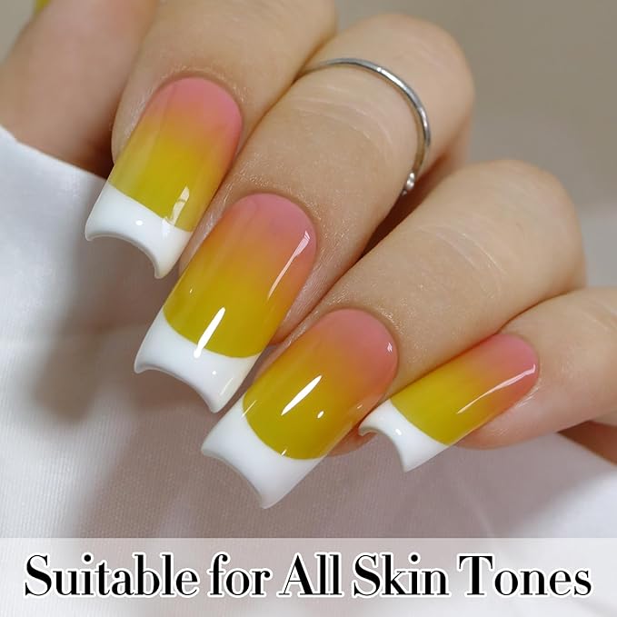 Double Rhythm 15ML Gel Polish Pure Sheer Same Color Same Bottle Soak Off Gel Polish Art Manicure Salon DIY at Home Gifts for Girls Women (Avocado Green-A1461)