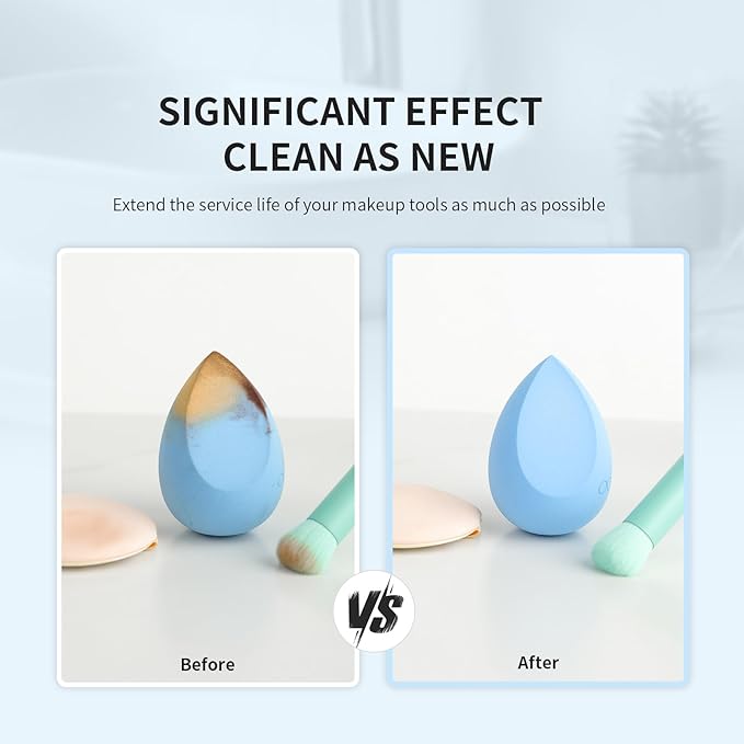 Docolor Silicone Makeup Brush Cleaner Mat Shell shape make up brush cleaner pad Big Size, Makeup Brush Cleaning Mat, Brushes Cleaning Tool, Portable Washing Tool for Makeup Cosmetic Brushes