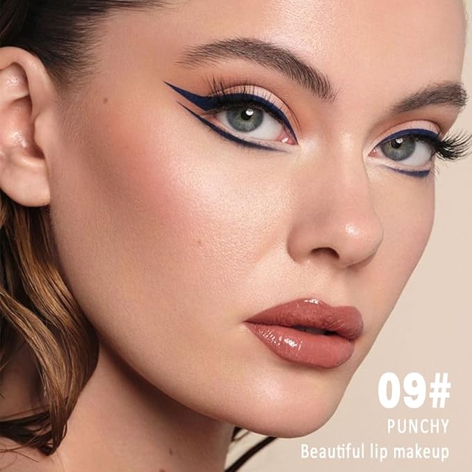 Kaely Longwear No-Budge Lipstick for Women, Highly Pigmented Liquid Lip Color Makeup, Non-Transfer Lip Gloss Stain Waterproof Smudge Proof 24 Hour, Instant Shine, Vegan & Cruelty-Free, 09 PUNCHY