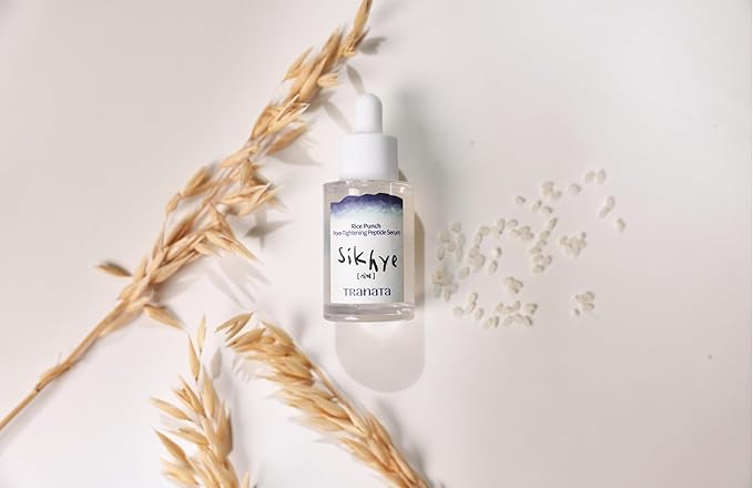[TRANATA] Rice Punch Peptide Capsule Serum Pore tightening – Korean rice skincare with 80% Rice peptide for Glass Skin Glow Pore tightening Hydration peptide Rice& Lactobacillus for Face