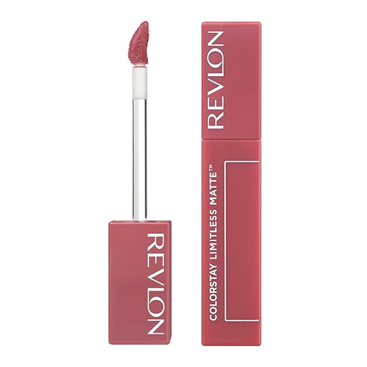 Revlon ColorStay Limitless Matte Liquid Lipstick, Vegan Formula, No-Budge, Longwear Lip Color, Long Lasting, Lightweight/Comfortable, Waterproof, 006 Manifest, 0.17 fl oz