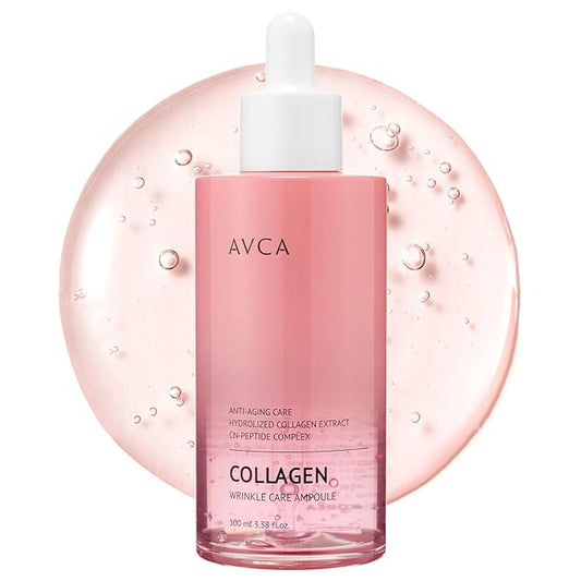AVCA Wrinkle Care Collagen Serum 3.38oz (100ml) - Korean Skin care, Anti Aging, Collagen Serum, Wrinkle Care