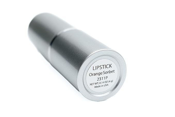 Orange Sorbet Creamy Pearl Lipstick Color Moisturizing Paraben Free, No Animal Testing & Cruelty Free Lip Makeup Color