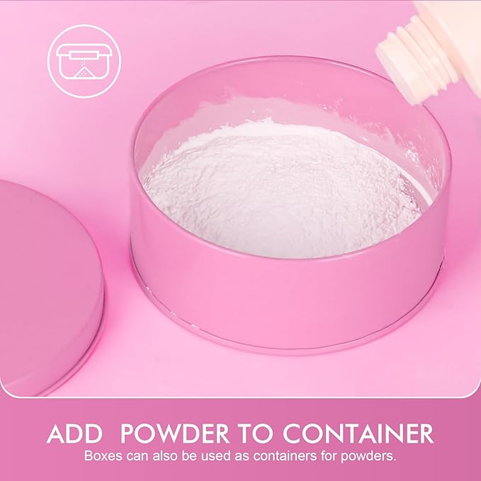 WSYUB Powder Puff,4.33 Inch Body Powder Puff and Container, Powder Puffs for Body Powder,Soft Powders Puffs