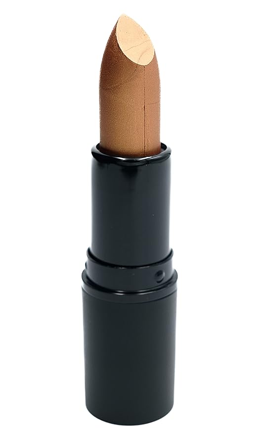 Bronze Foil Metallic Gold Brown Shiny Pearl Moisturizing Lip Cream Lipstick Color Paraben, Lanolin & Cruelty Free, No Animal Testing