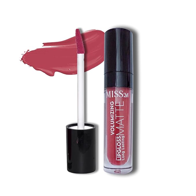 16-Hour Volumizing Matte Liquid Lipstick with Non-Drying, Waterproof Matte Liquid Lip Color: 104 Wine Drop, 0.14 Fl Oz