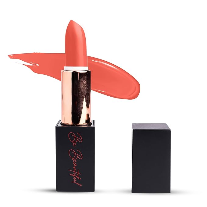 lipstick provides smooth application, hydration and moisture to the lips with long lasting wear, non-sticky, glides on,provides maximum color organic shea butter coral