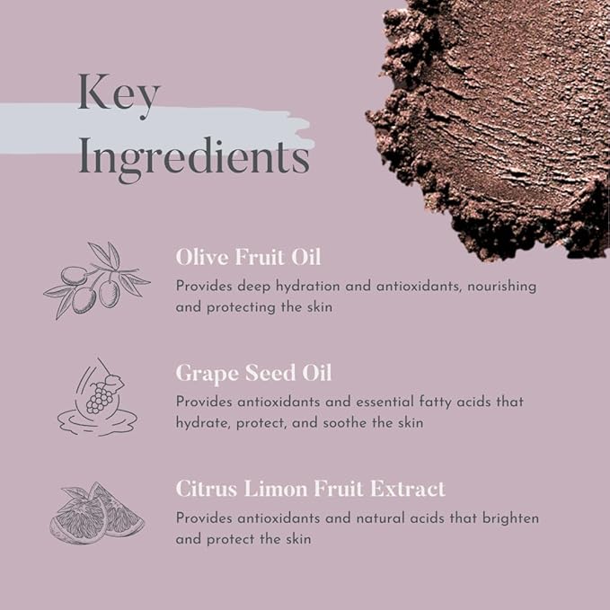 dome BEAUTY Diamond Eye Shadow - Vegan, Cruelty-Free Shimmer Eyeshadow, Easy-to-Blend Long-Lasting Eye Makeup, Paraben-Free, Sulfate-Free, Natural Metallic Eyeshadow - Sienna Stone .07 oz