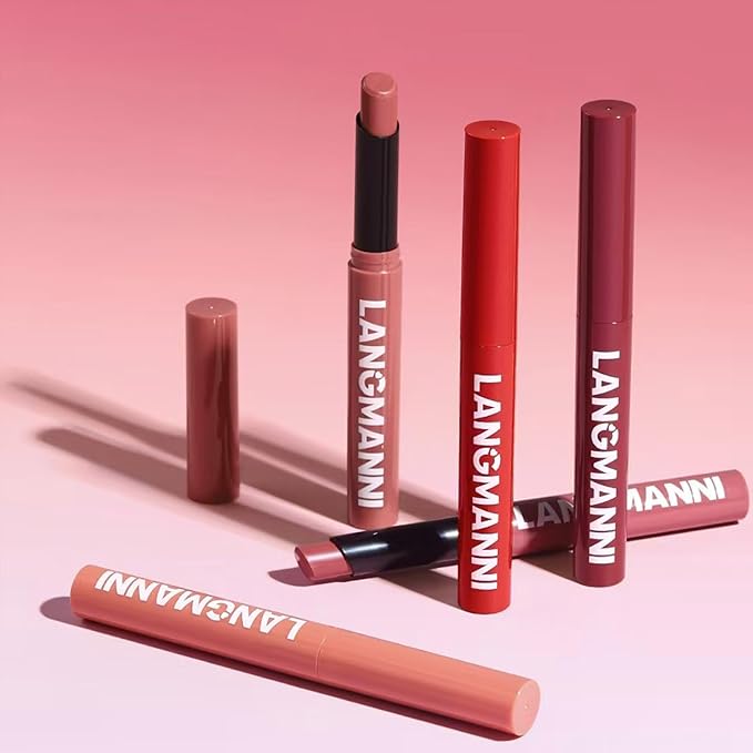 Matte Lipstick For Women Girls 24Hr Wear Waterproof Long Lasting Hypoallergenic Lipsticks - Lightweight Non-Drying, Fade-Resistant Formula 12 Trendy Colors for Daily Use Vegan & Cruelty-Free 10