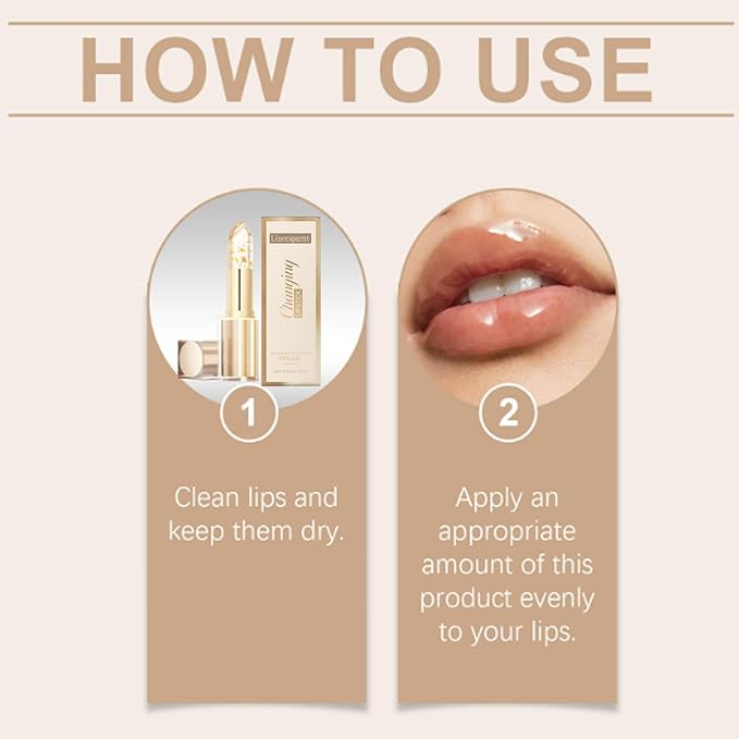 Transfer Proof Color Changing Lipstick, Color Changing Lipstick for Women, Transferproof Color-Changing Lipsticks Crystal Clear Alchemy Auto-Tints on Contact (1PCS)