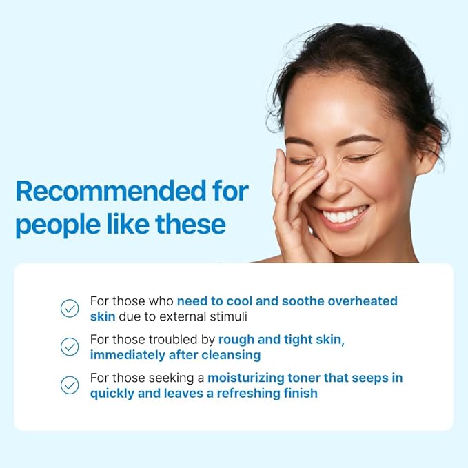 Real Barrier Aqua Soothing Toner 6.76 Fl Oz, Moisturizing to Soothe Heated Skin, Hyaluronic Acid Cooling Soothing Toner, Mildly Acidic Toner with Hypoallergenic Cooling Ingredient, Korean Skincare