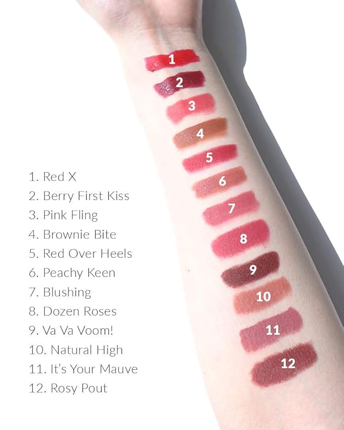 VASANTI Matte Crush Lipstick Pencil – Peachy Keen Natural Peach – Soft, Velvety Matte Finish, Waterproof, Smooth Application – Natural, Vegan, Paraben-Free Lip Color