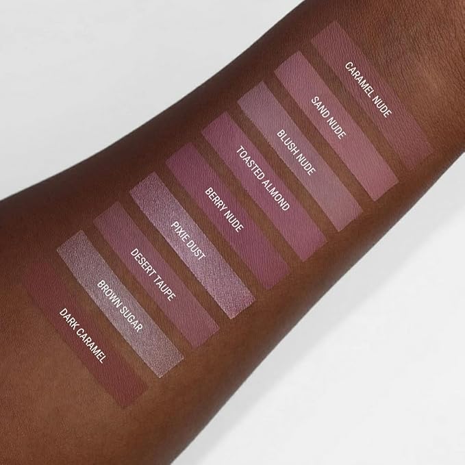 Aromi Matte Liquid Lipstick | Long-Lasting, Light, Pale Pink Lip Color, Waterproof, Vegan, Cruelty-free, Rosy Beige, Gluten Free (Blush Nude)