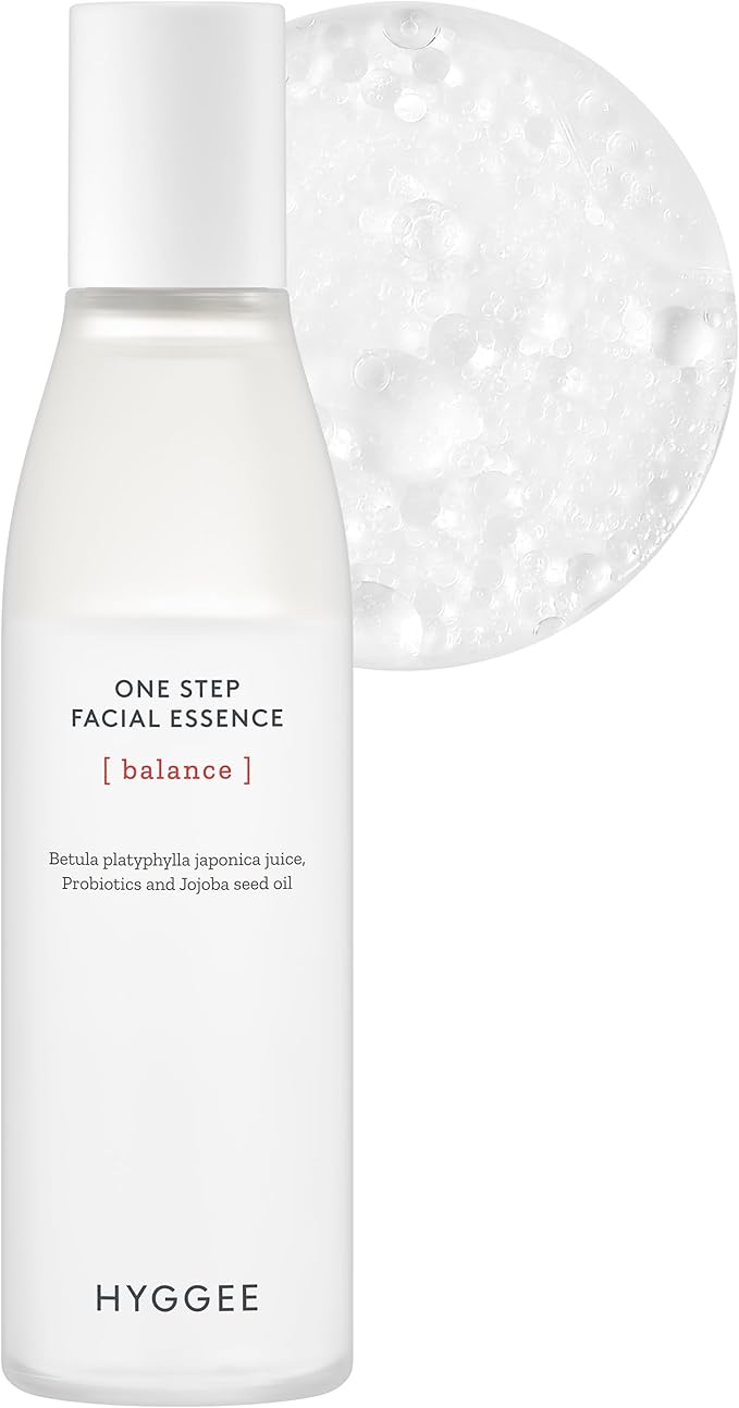 Onestep Facial Essence - Bi-Phase Hydrating Korean Toner with Birch Sap and Probiotics - Water and Oil Essence, 3.9 fl.oz.