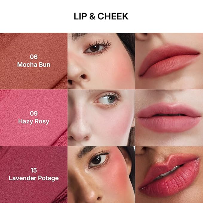 dasique Souffle Color Pot #13 Berry Milk Tea – Makeup Blush, Buildable Silky-Smooth Texture, Build-In Mini Brush, Multi-Use For Cheek and Lip