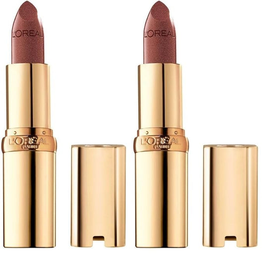 L'Oreal Paris Colour Riche Original Creamy, Hydrating Satin Lipstick with Argan Oil and Vitamin E, Bronzine, 1 Count (Pack of 2)