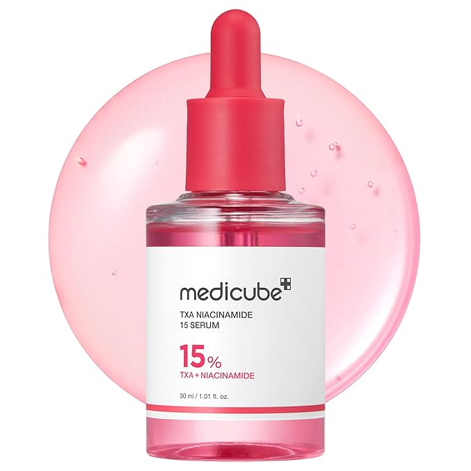 medicube TXA+Niacinamide 15% Glow Facial Serum for After Spot Care | All-in-One Daily Korean Skincare | Uneven Skin Tone, Texture, and Hydration Care | High-Potency Tranexamic Acid 5% | 1.01 fl.oz