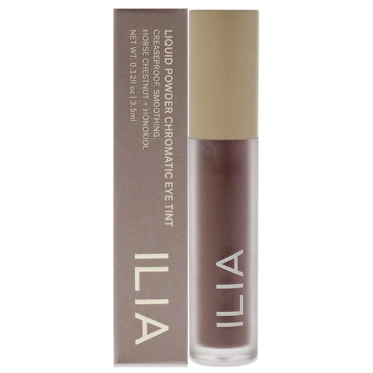 ILIA - Chromatic Liquid Powder Eye Tint | Cream-to-Powder Eyeshadow, Smudge-Resistant, Quick-Dry, Weightless, Water-Based | Non-Toxic, Vegan, Cruelty-Free, Clean Makeup (Dim, 0.12 fl oz | 3.5 ml)