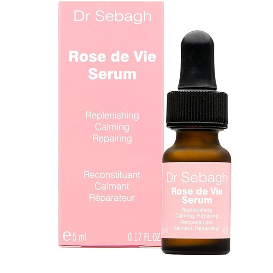 Dr Sebagh Rose de Vie Serum - 0.17 fl oz | Award-Winning Nourishing Anti-Aging Formula | Use with Dry, Mature, or Sensitive Skin | Designed to Soothe Redness & Irritation | Regenerating & Invigorating