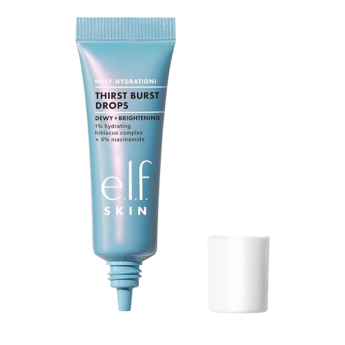 e.l.f. SKIN Holy Hydration! Thirst Burst Drops Mini, Serum For An Instant Radiant Complexion, Made With Hyaluronic Acid, Vegan & Cruelty-Free