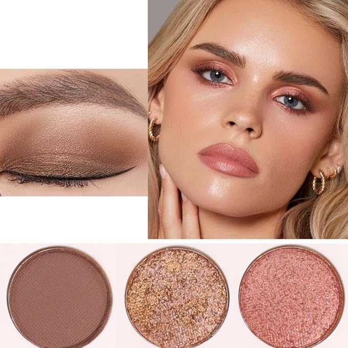 Eyeshadow Eye Shadow Palette Makeup,Matte Naked, Ultra-Blendable, Naturing-Looking, Long Lasting, Neutral Nudes EyeShadow (light Brown)