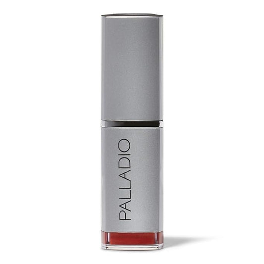 Palladio Herbal Lipstick, Rich Pigmented and Creamy, Infused with Aloe Vera, Chamomile & Ginseng, Prevents Lips from Drying, Combats Fine Lines, Long Lasting Lipstick, Toasted Orange