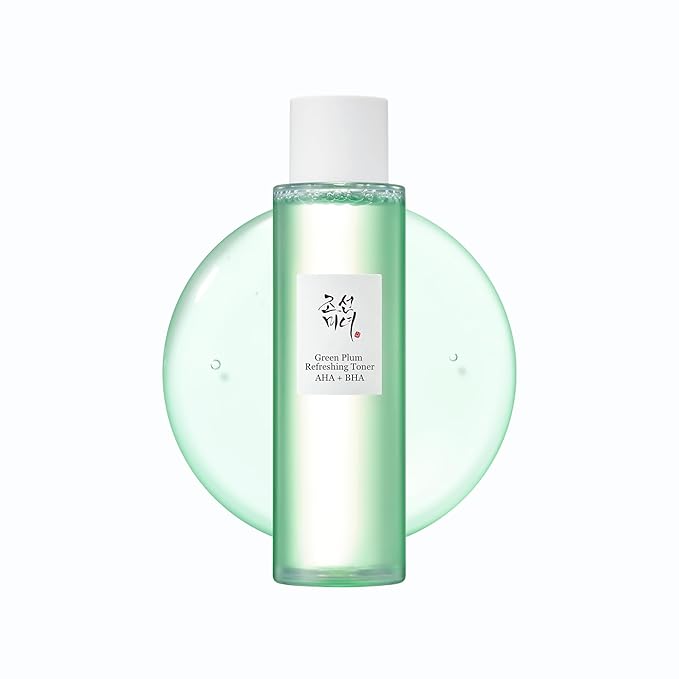 Beauty of Joseon Green Plum AHA BHA Toner Refreshing Facial Essence Moisturizer Mild Exfoliating Salicylic Acid for All Skin Types, Korean Skin Care for Men Women 150ml 5.27 fl.oz