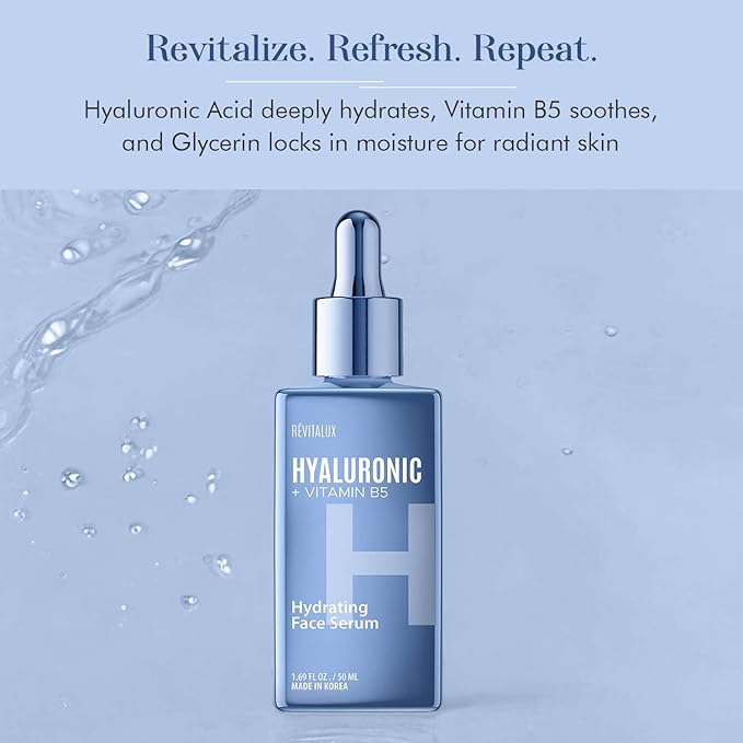 Hyaluronic Acid & Vitamin B5 Serum - Hydrating & Anti-Aging, Smooths Fine Lines, Moisture Retention - Dermatologist Tested, Cruelty-Free Korean Skin Care for All Skin Types - 2 fl. oz