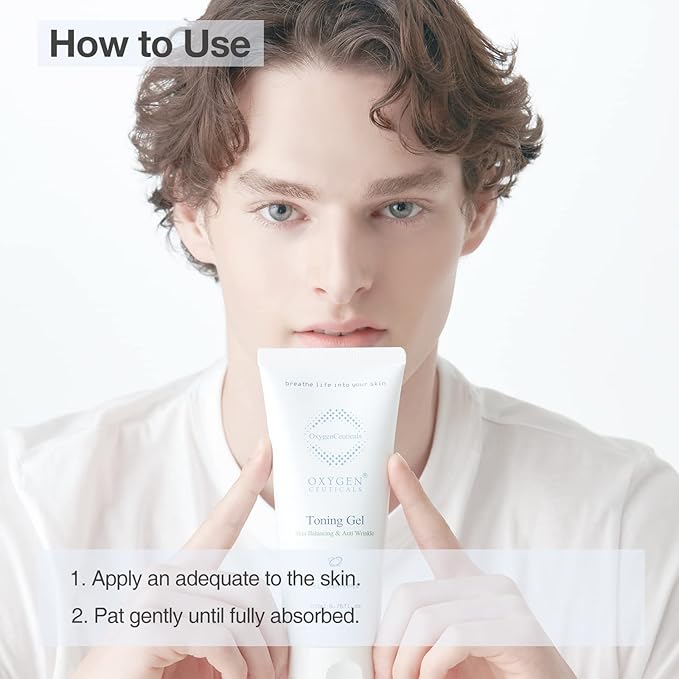 OxygenCeuticals Toning Gel – Premium Hydrating Gel Toner with Centella & Licorice Root Extracts, Adenosine Anti-Wrinkle, Soothing Care for Dry & Sensitive Post-Treatment Skin. 1.69 fl.oz (50ml)