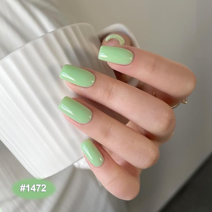 GAOY Pastel Gel Nail Polish Set of 6 Colors Pink Green Blue Gel Polish Kit for Salon Manicure and Nail Art DIY at Home, Gift for Women