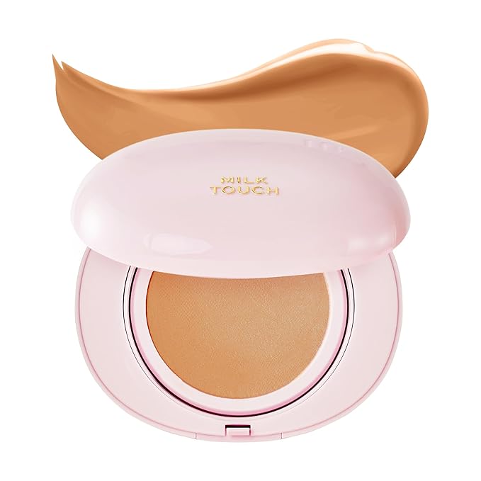 milktouch Cushion Foundation, 24H Flawless Skin, Radiant Shine, No Oxidation, Long-Lasting, Non-Creasing, 60% Hydrating Skincare Infused Korean Foundation, Valentines Gifts (29C Walnut)