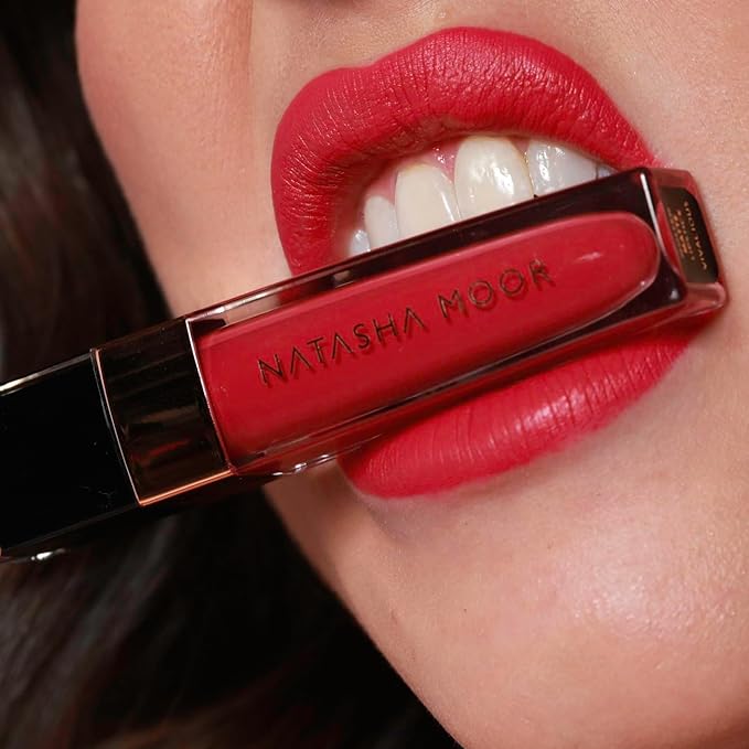 NATASHA MOOR: Molten Matte Liquid Lipstick - Long-Lasting, Hydrating, Matte Finish with Moisturizing Vitamin E - Waterproof, Kiss-Proof, Cruelty-Free - 12-Hour Stay Power - QUEEN