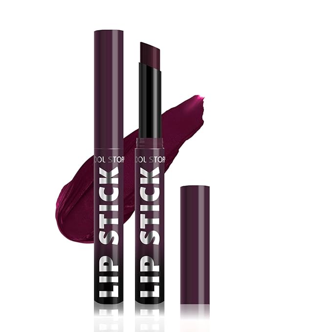 COOL STORY Matte Lipstick Lightweight Blurring Formula with High Impact Pigment, Long-lasting, 0.07 oz (Deep Berry)