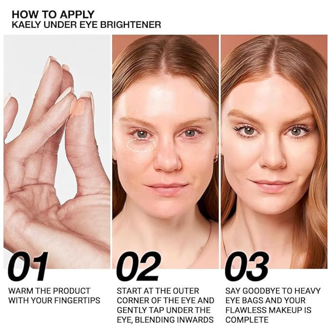 evpct 2Pcs under Eye Corrector Brightener Concealers for Older Women Dark Circles, under Eye Cream Pot Concealer Full Coverage Peach Color Corrector Makeup, Nourishing Waterproof,09# Vanilla