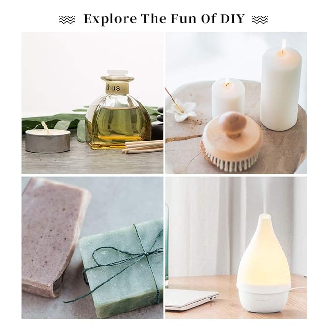 yethious Chamomile Sandalwood Essential Oil 100% Pure Organic Chamomile Essential Oil Set for Diffuser Aromatherapy Candle - 2 Pack 10ML