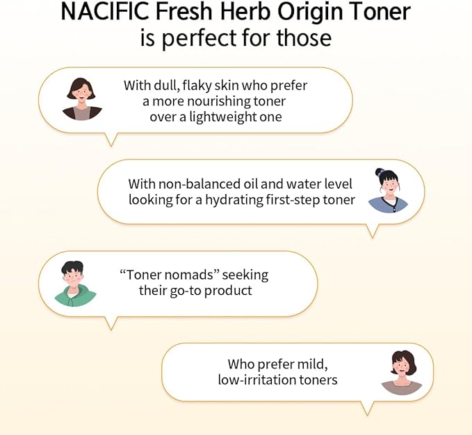 NACIFIC Fresh Herb Origin Facial Toner 5.07 fl. oz 150ml with Vitamin B, Vitamin C Radiance Skin's Moisture Barrier Korean Skincare for All Skin Types
