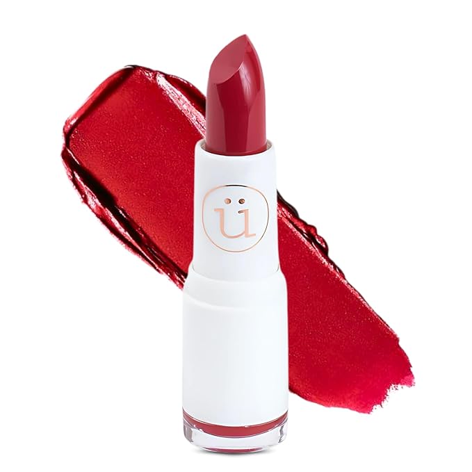 M2U NYC Scarlet Moisturizing Lipstick with Semi-Matte Finish – Intense Pigment, Full Coverage, Non-Drying, Creamy Formula with Hydrating Lip-Loving Ingredients – Vegan & Cruelty-Free (Uptown)