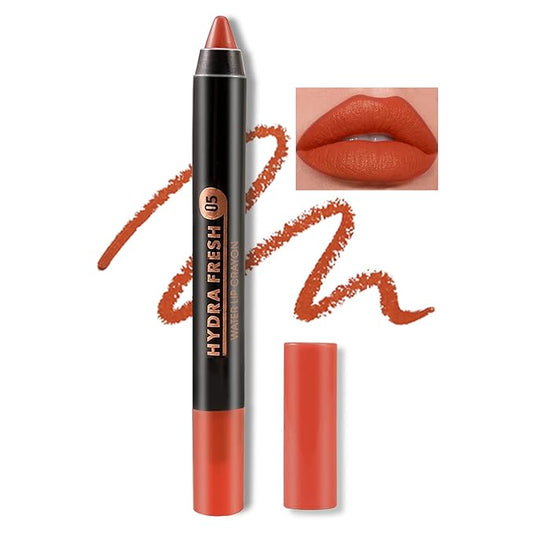 Boobeen Velvety Creamy Matte Lip Liner - Full Coverage High Pigment Waterproof Long Lasting Lipstick for Women, Matte Lip Color with Smooth Finish